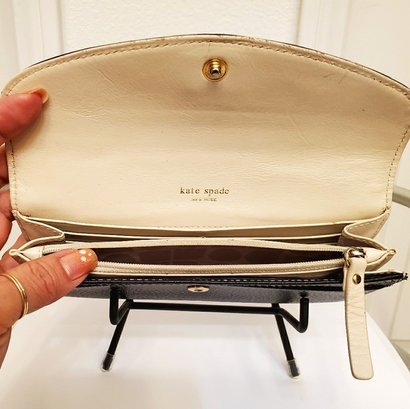 Kate Spade New York Pebbled Leather Flap Wallet - Picture 4 of 4